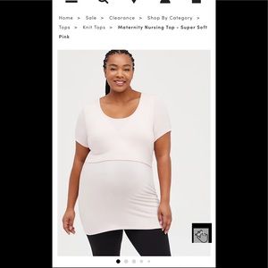 Torrid maternity nursing shirt